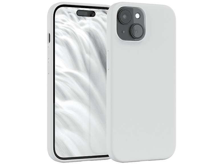 iPhone Premium EAZY Weiß Apple, 15, CASE Silikon Backcover, Handycase,
