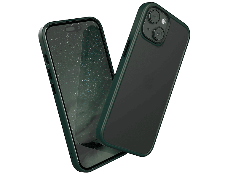 Outdoor Grün Backcover, CASE Nachtgrün EAZY Matt, Apple, / iPhone Case 15,