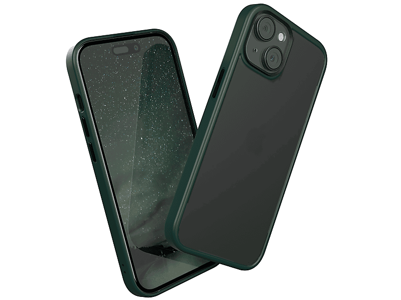 EAZY CASE Outdoor Case Matt, Backcover, Apple, iPhone 15, Grün