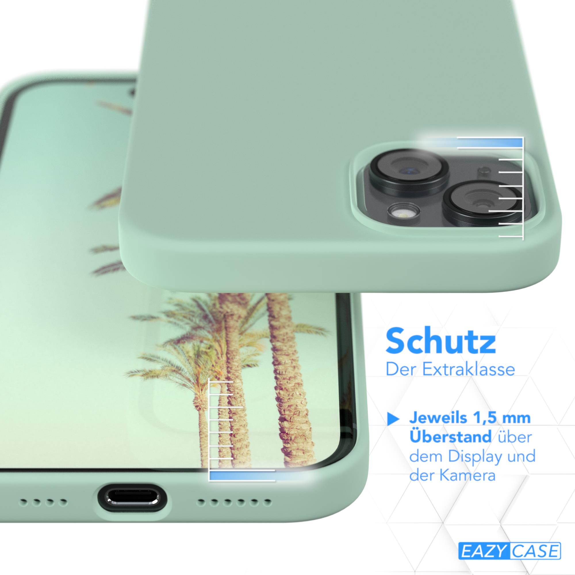 Silikon iPhone Grün Backcover, 15 Mint CASE Apple, EAZY Handycase, Premium Plus,