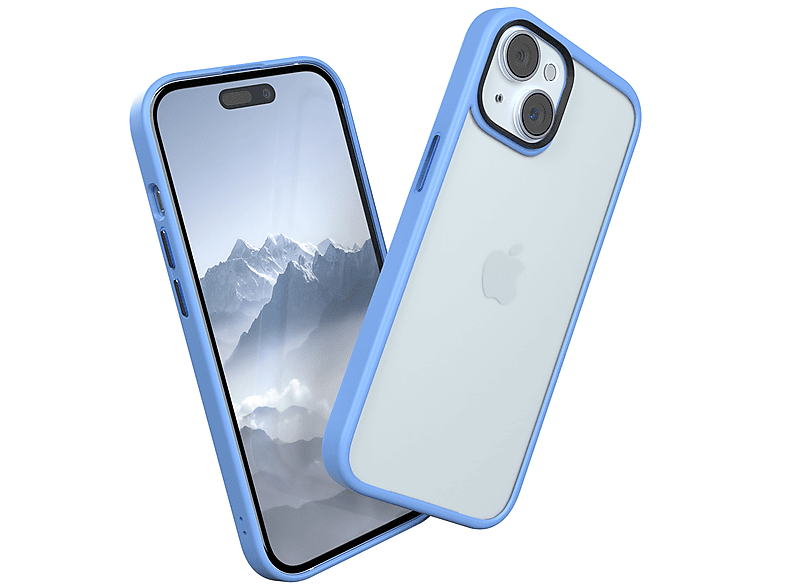 EAZY CASE Outdoor Case 15, iPhone Apple, Blau Matt, Backcover