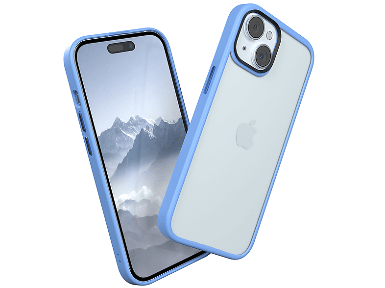 EAZY CASE Outdoor Case Matt, Backcover, Apple, iPhone 15, Blau SATURN
