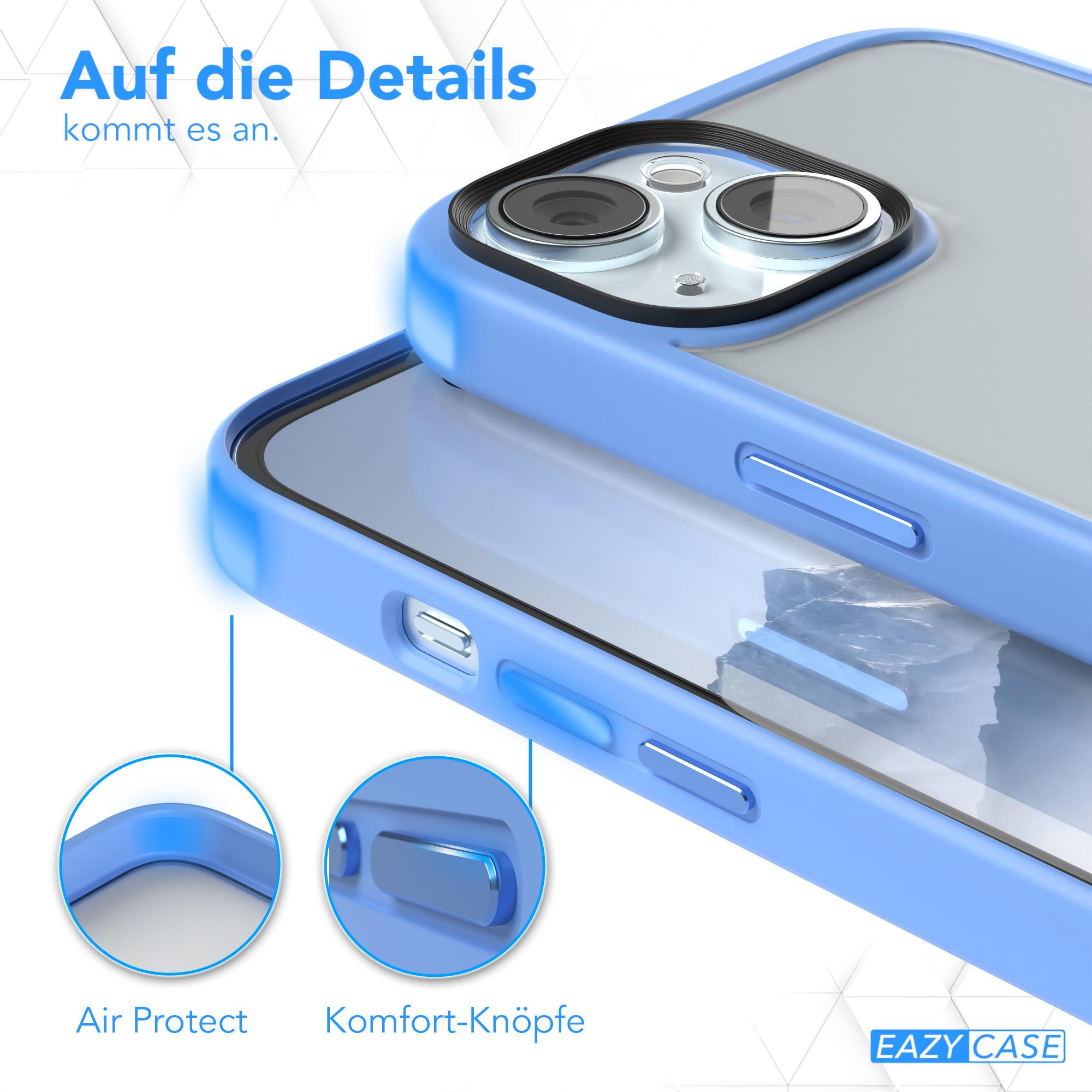 Nahaufnahme einer Handyhülle, die Luftschutz und Komfortknöpfe hervorhebt.