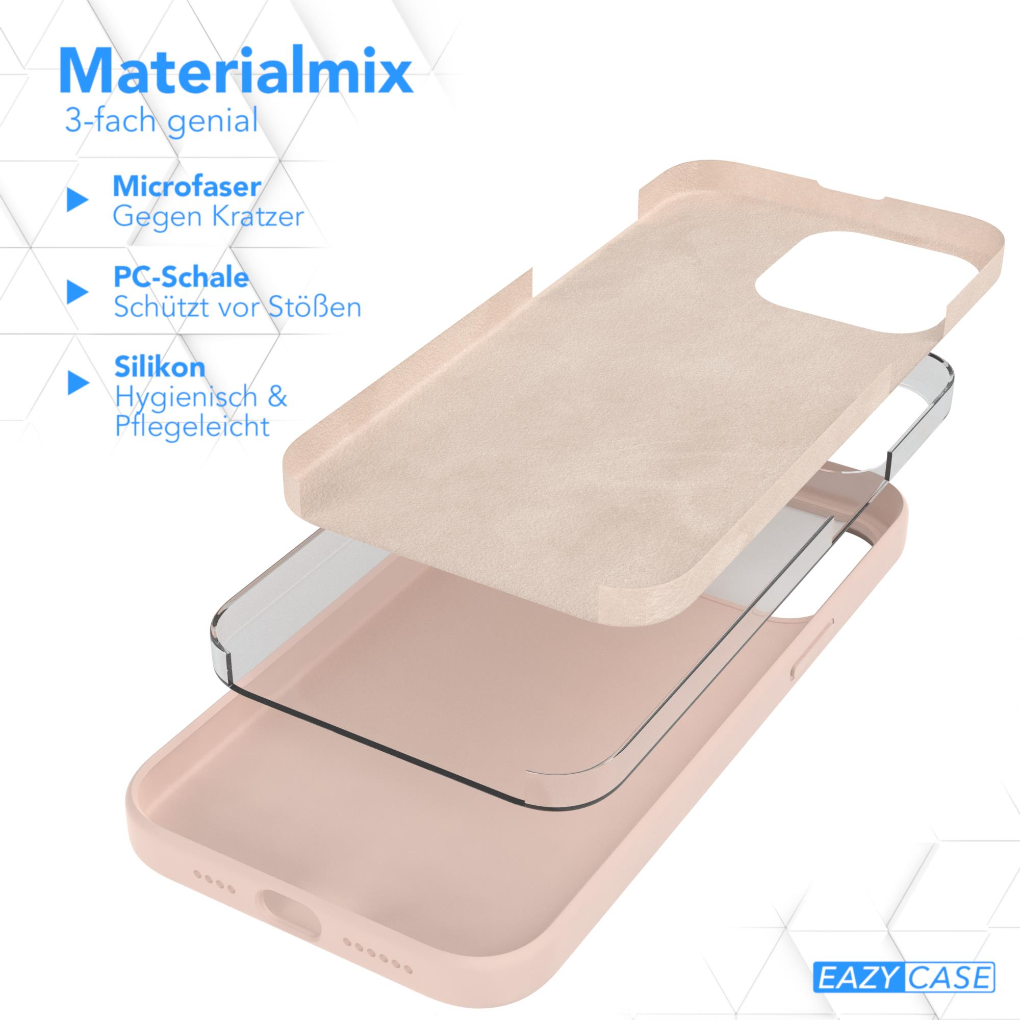 EAZY CASE Premium Silikon Handycase, iPhone Rosa Apple, Max, Backcover, 15 Pro Braun