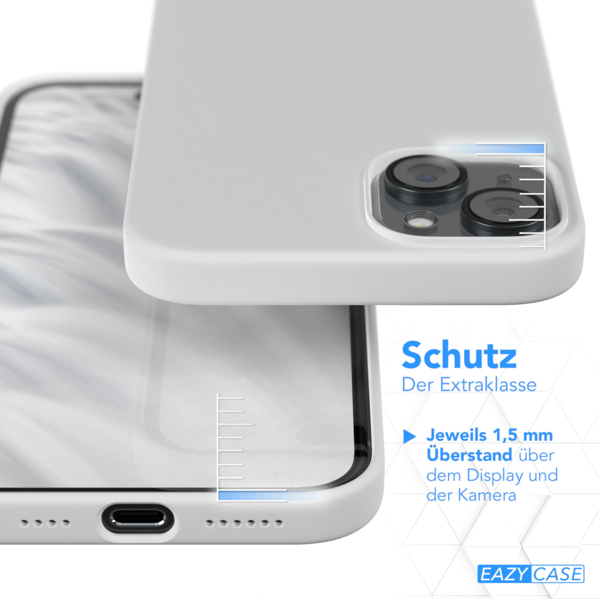 Handyhülle, zeigt die Abdeckung und das Display. Text über Schutz, 1,5 mm über dem Display.