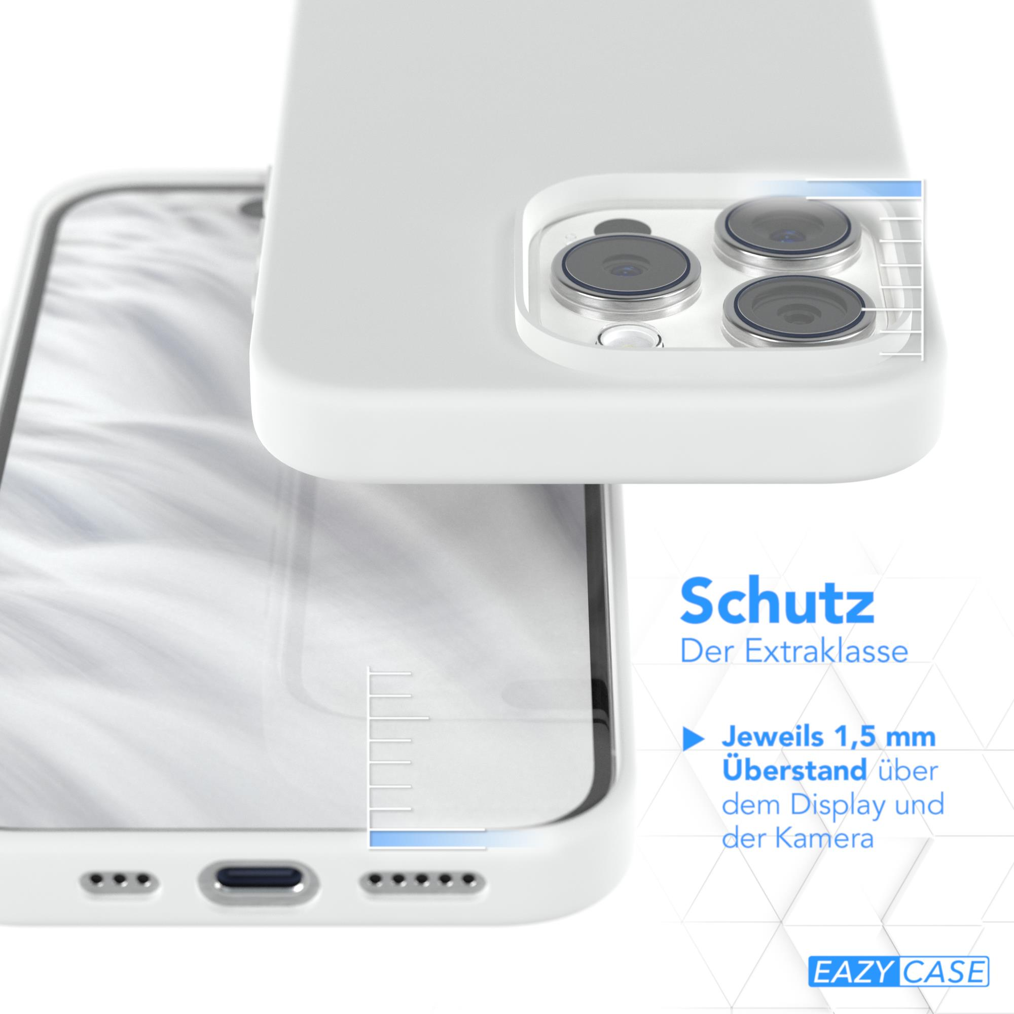 iPhone MagSafe, Premium EAZY Silikon Weiß 15 Handycase Pro, Apple, CASE mit Backcover,