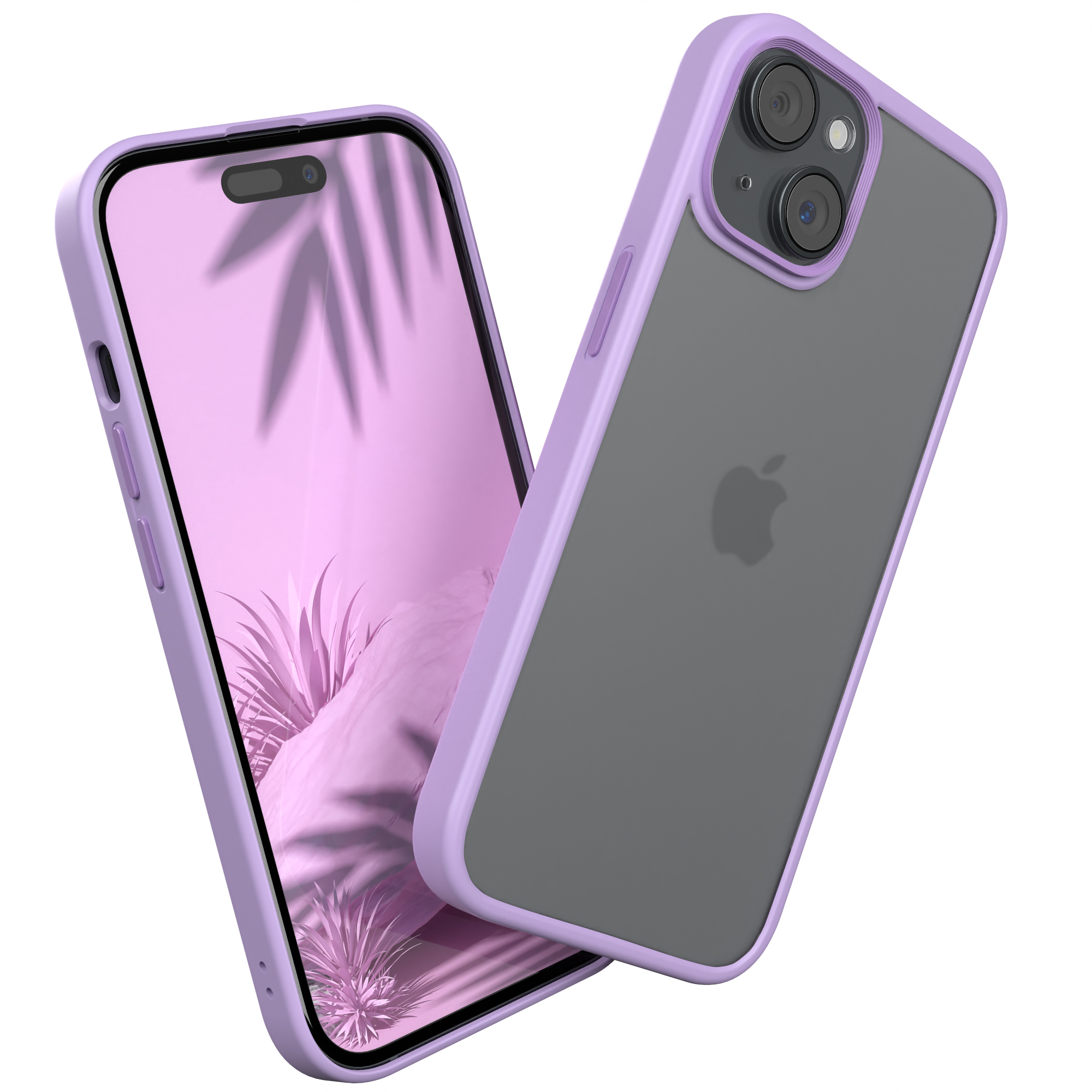 iPhone EAZY Backcover, Matt, 15, Lila CASE Outdoor Apple, Violett Case
