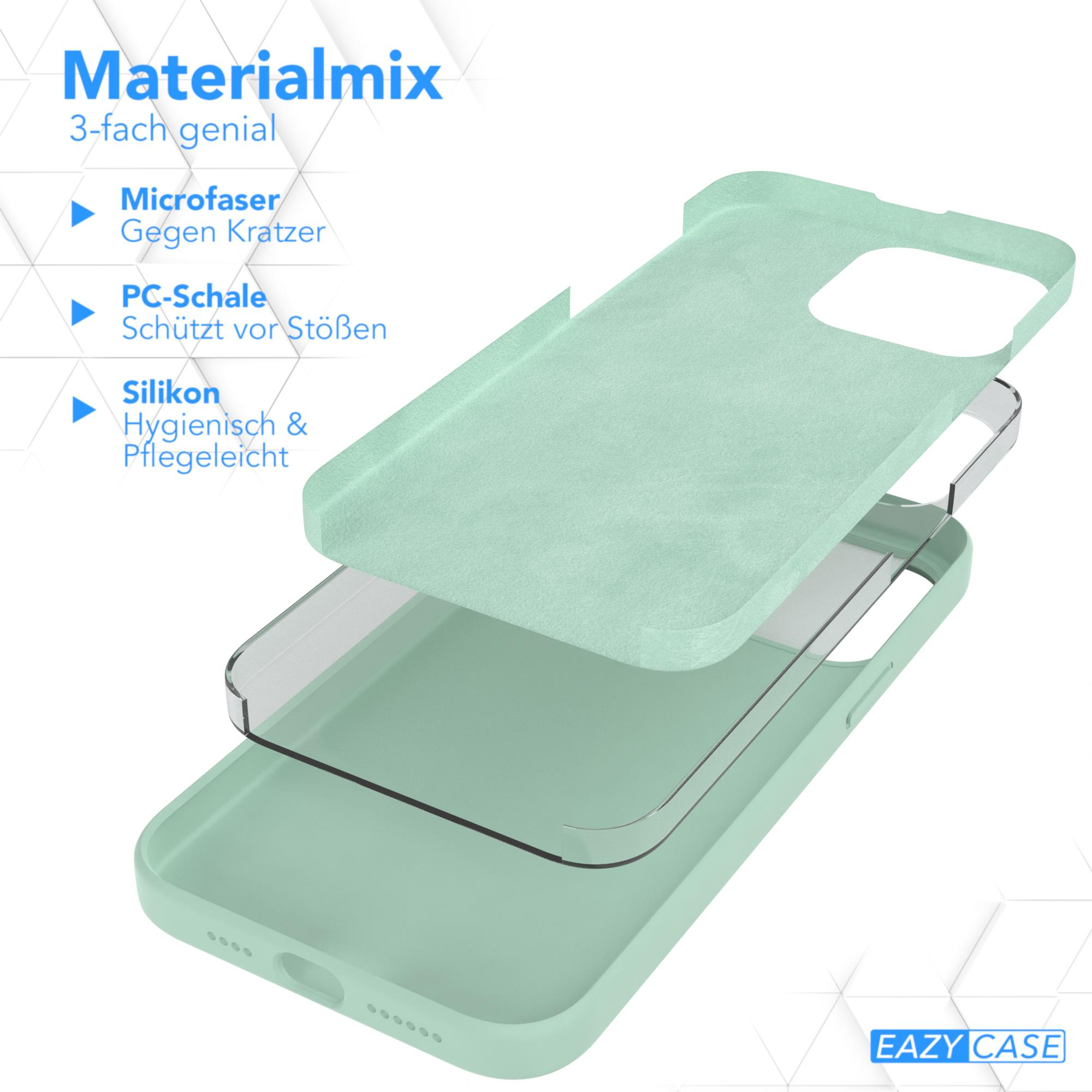 EAZY CASE Silikon Mint Pro iPhone Handycase, Grün Max, Apple, 15 Premium Backcover
