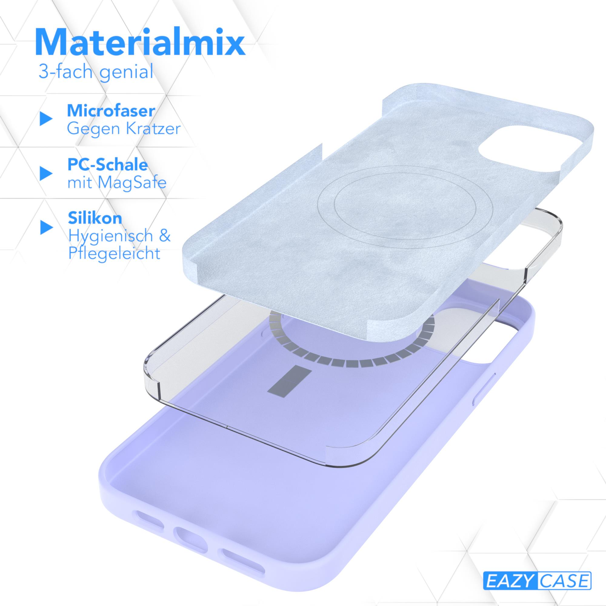 Silikon mit EAZY Backcover, 15 iPhone Lavendel MagSafe, / Premium Apple, Violett Plus, Handycase Lila CASE