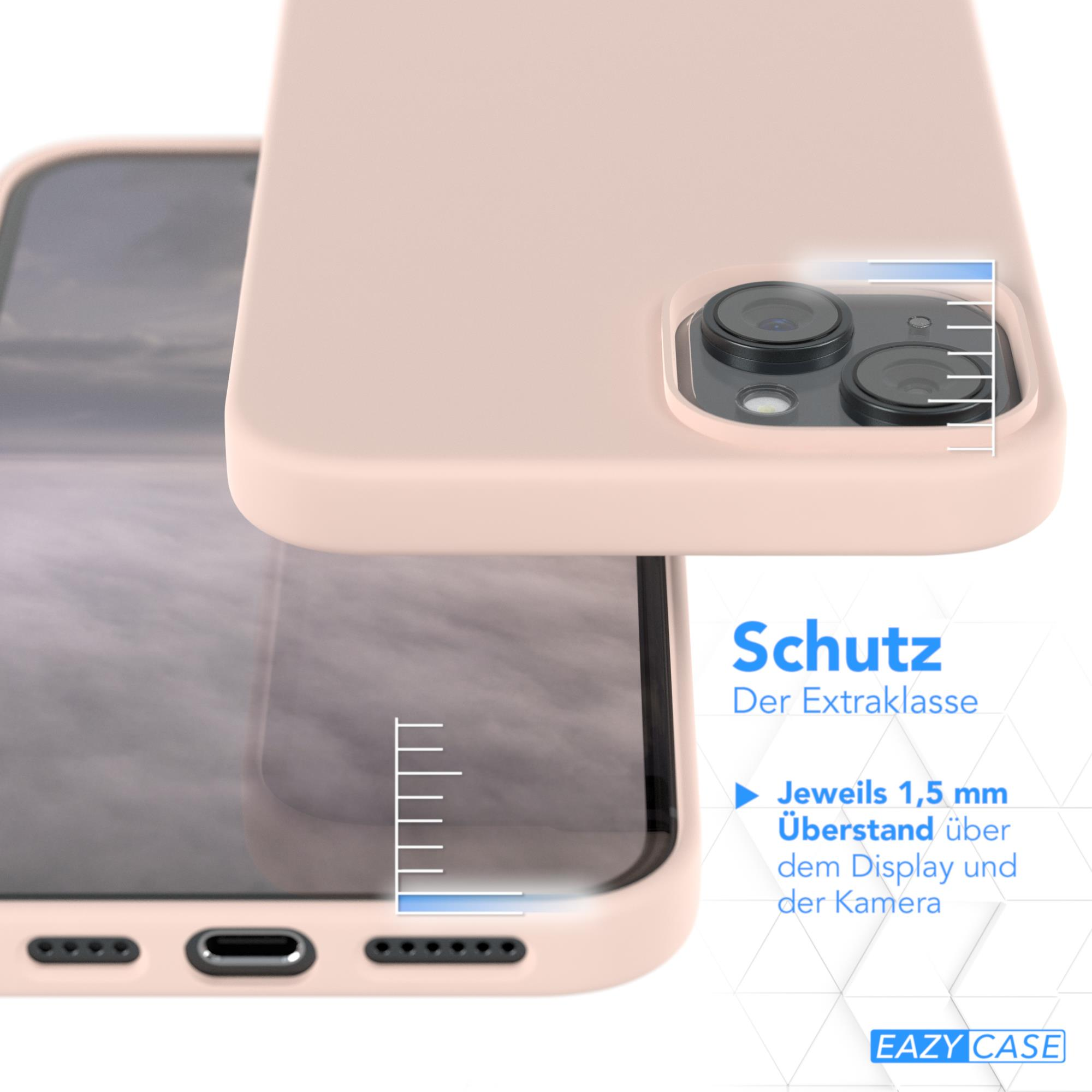 Rosa Handyhülle auf einem Telefon. Die Hülle ist leicht vom Telefon abgehoben.