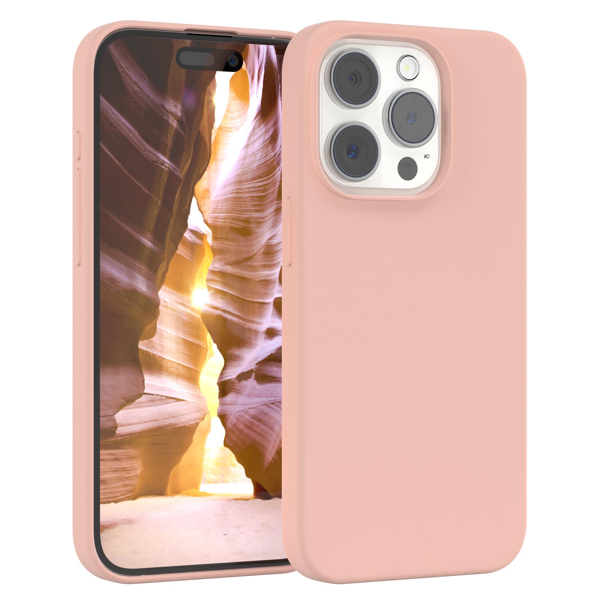 Premium CASE Pro, Altrosa iPhone Handycase, Apple, Rosa Silikon EAZY 15 Backcover, /