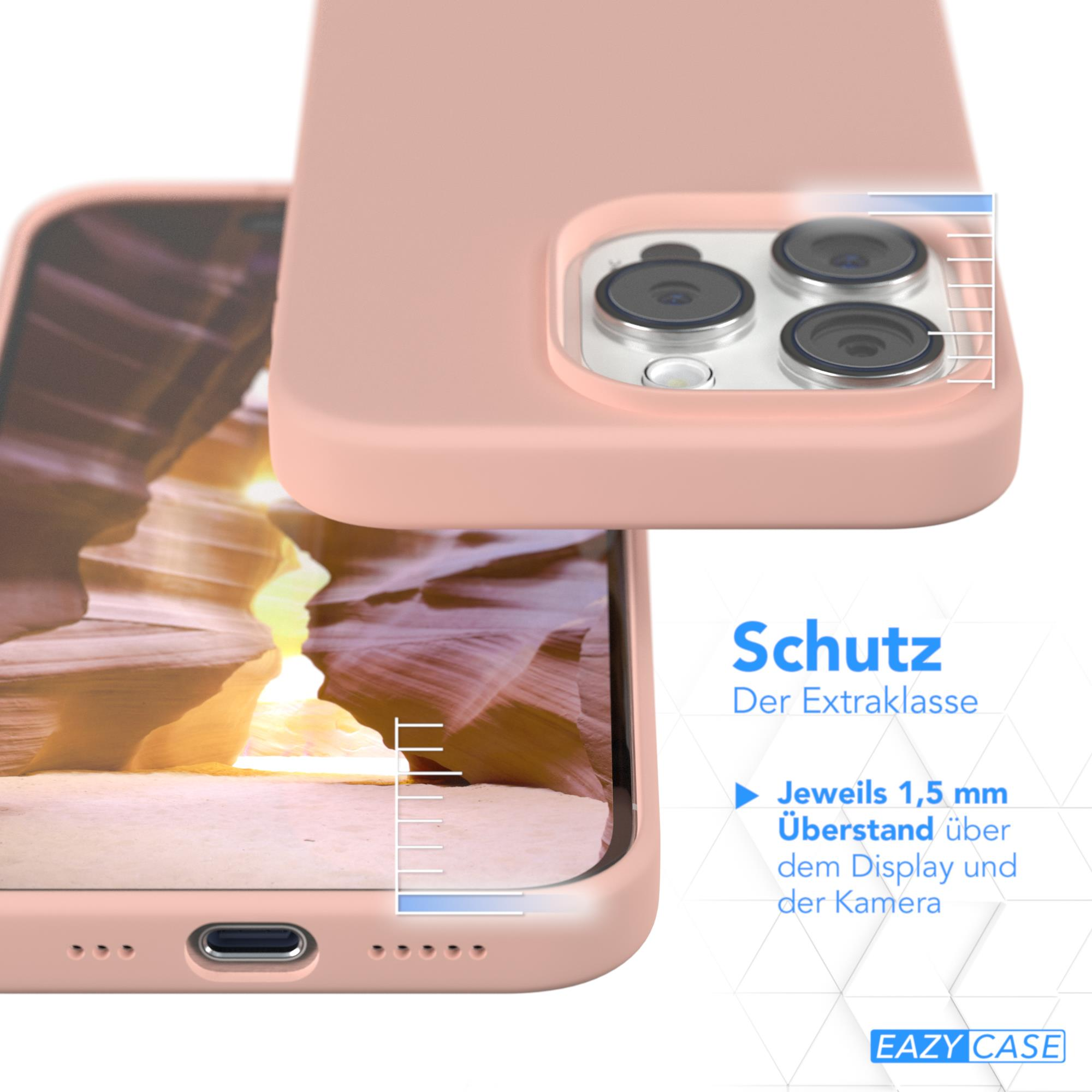 EAZY CASE Premium Silikon / Handycase, Backcover, iPhone 15 Altrosa Pro, Apple, Rosa