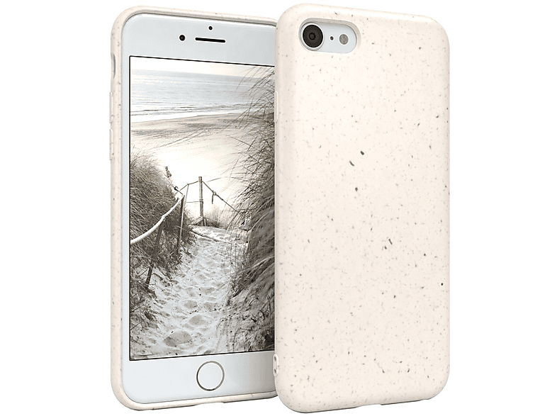 EAZY CASE Biocase, Bumper, Apple, iPhone SE 2022 / SE 2020, iPhone 7 / 8, Alt Weiß | Bumper