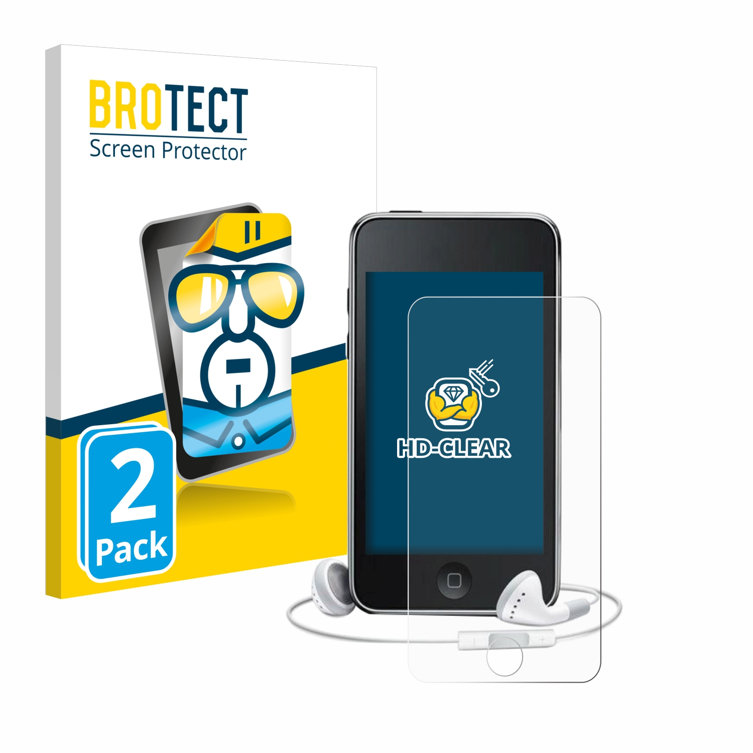 iPod 2x Apple Gen.)) BROTECT klare Schutzfolie(für (3. Touch