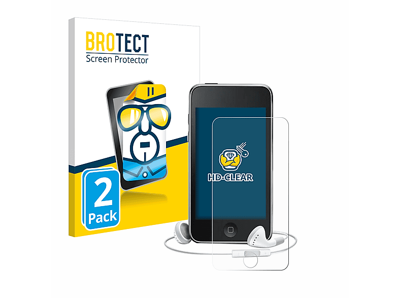 BROTECT 2x klare Schutzfolie(für Apple iPod Touch (3. Gen.))