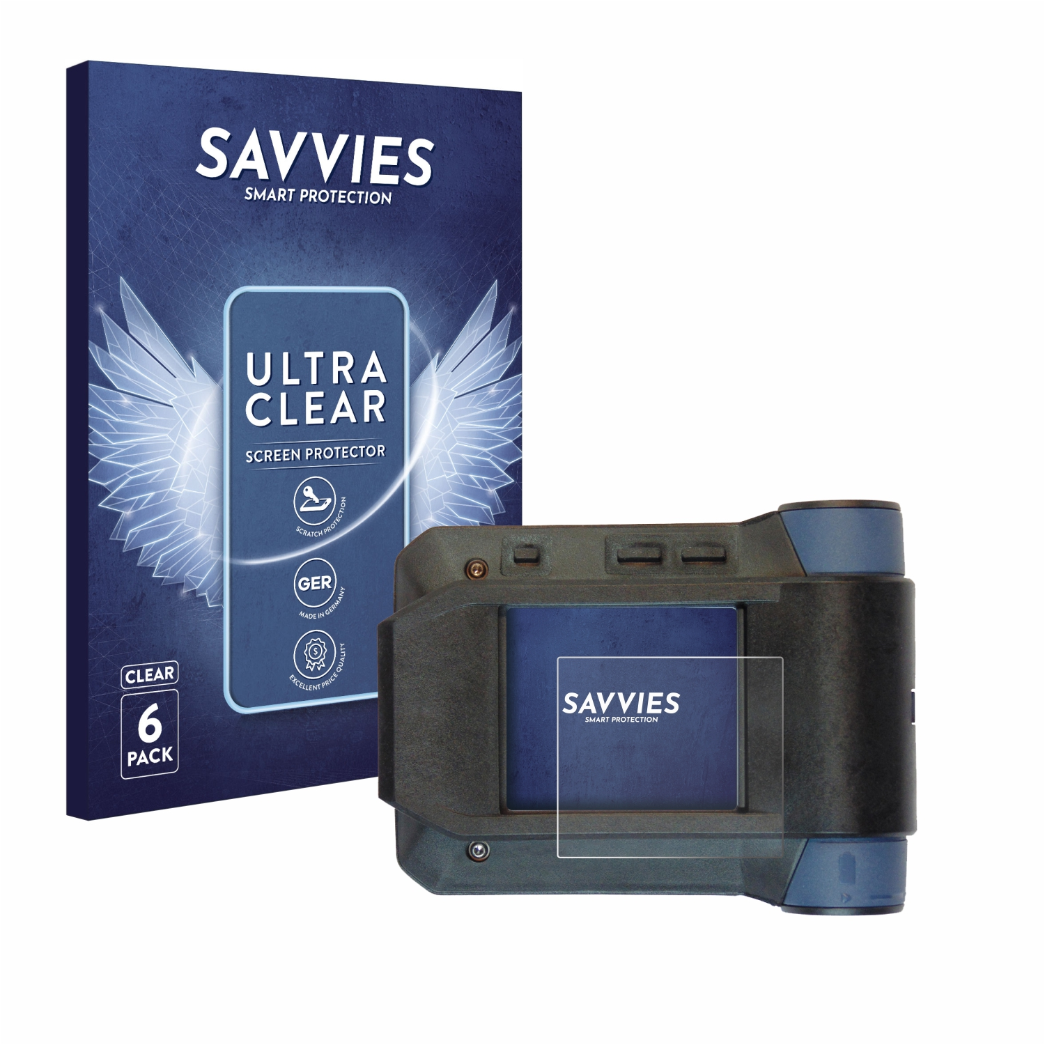SAVVIES 6x Swissphone X15) Schutzfolie(für s.Quad klare