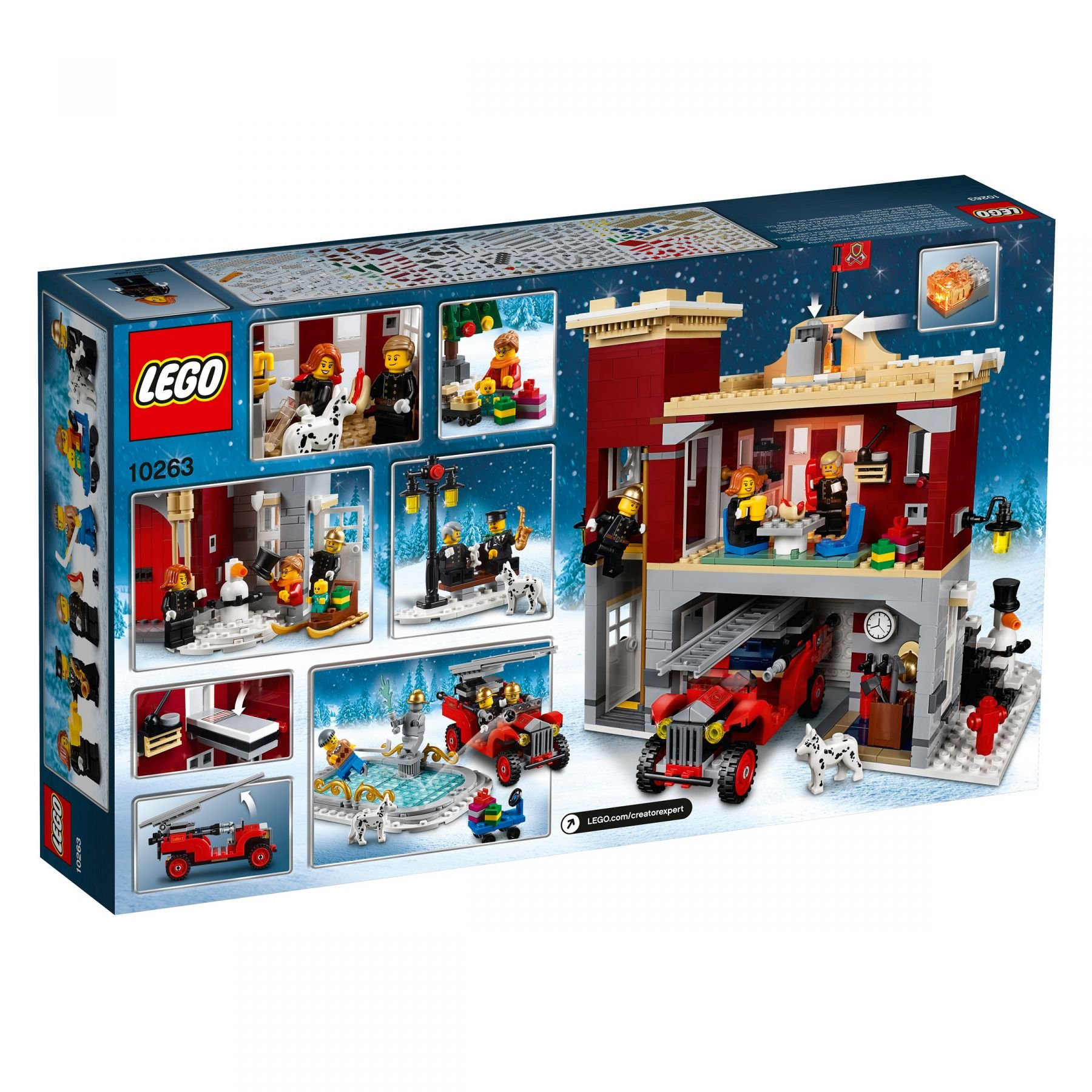 LEGO Creator Expert Winterliche 10263 Feuerwehrstation Bausatz