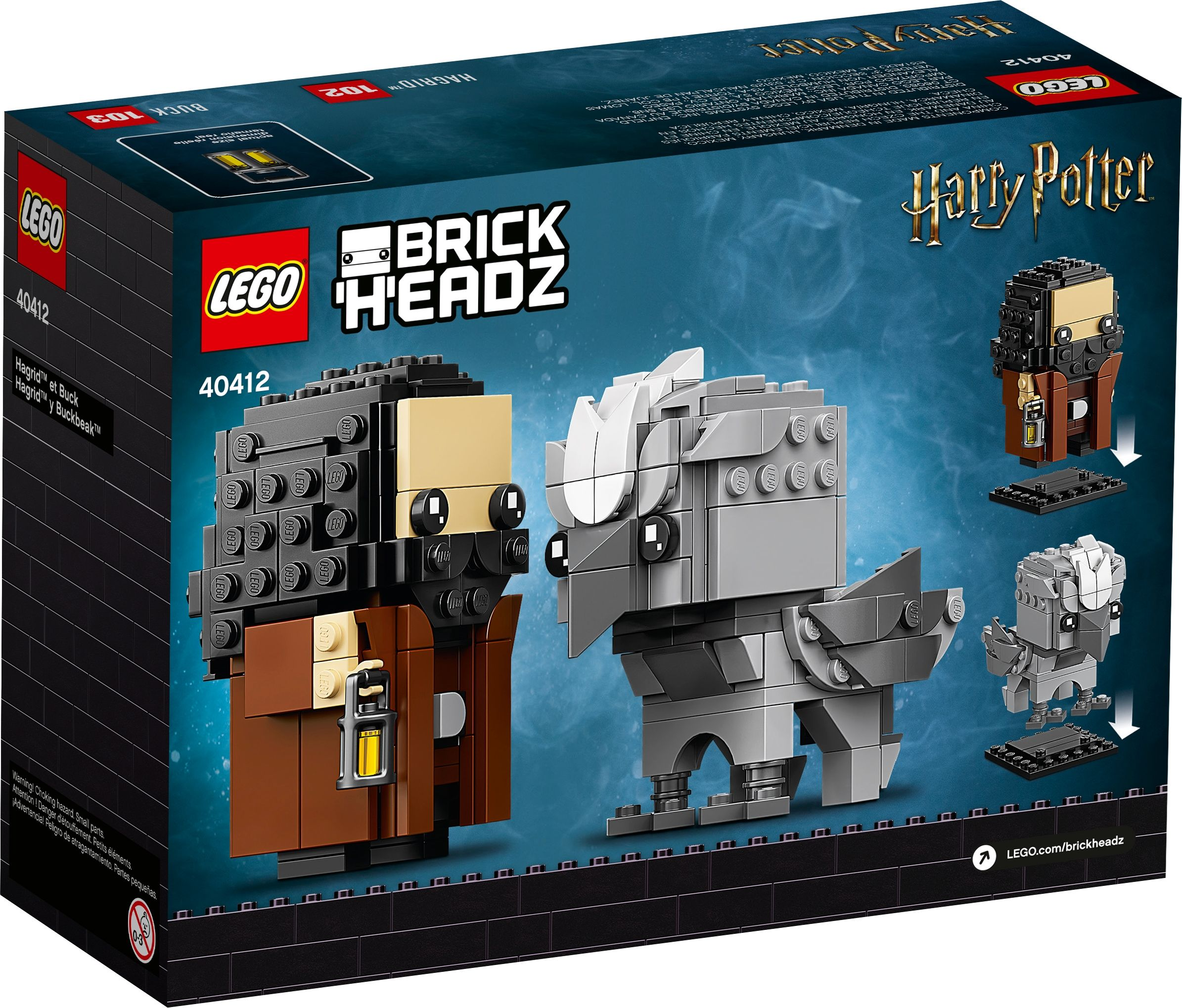 LEGO Hagrid™ 40412 Brickheadz Bausatz Seidenschnabel und