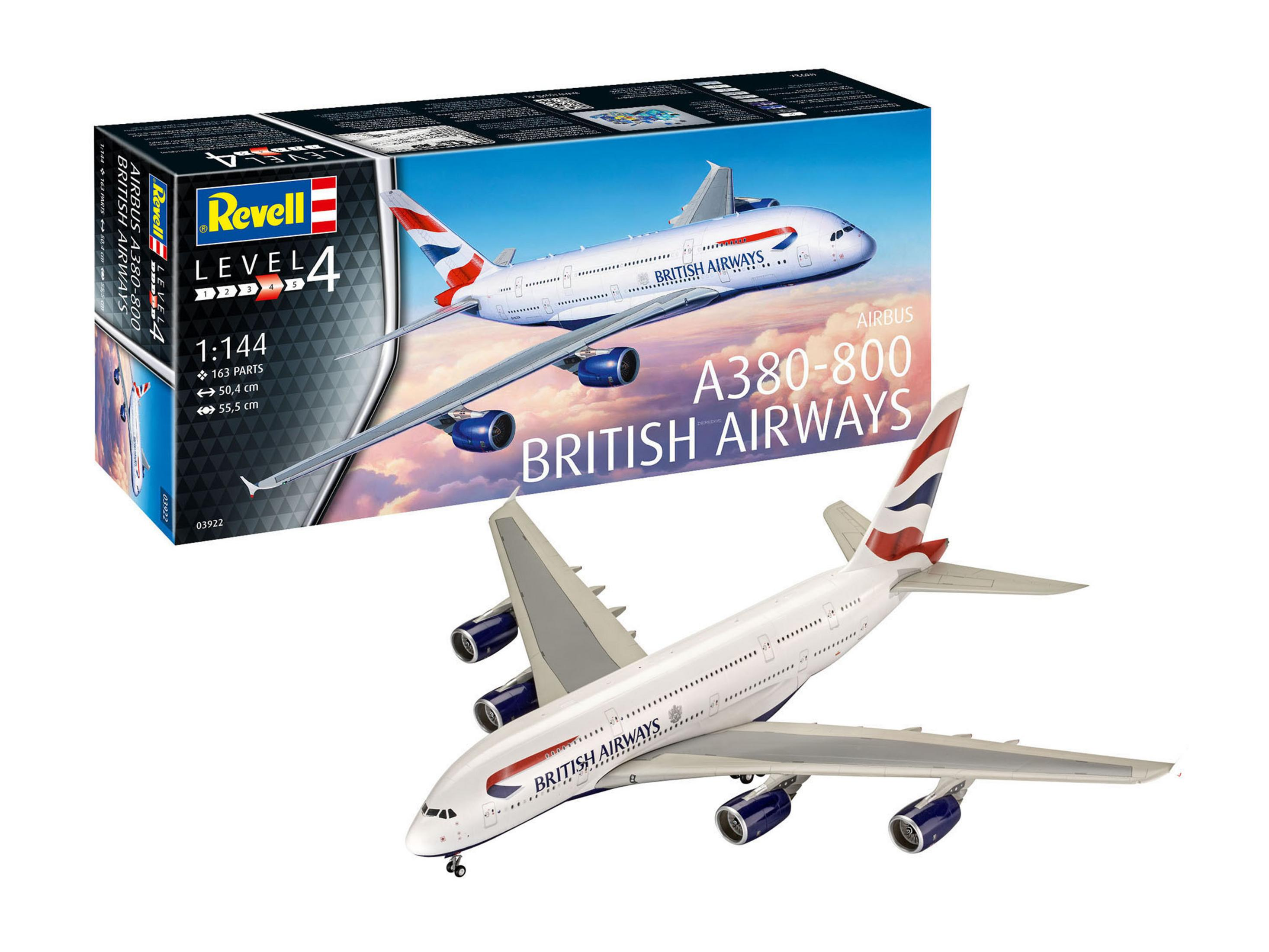 Modell 03922 REVELL AIRWAYS ONLINE) A380-800 BRITISH (NUR