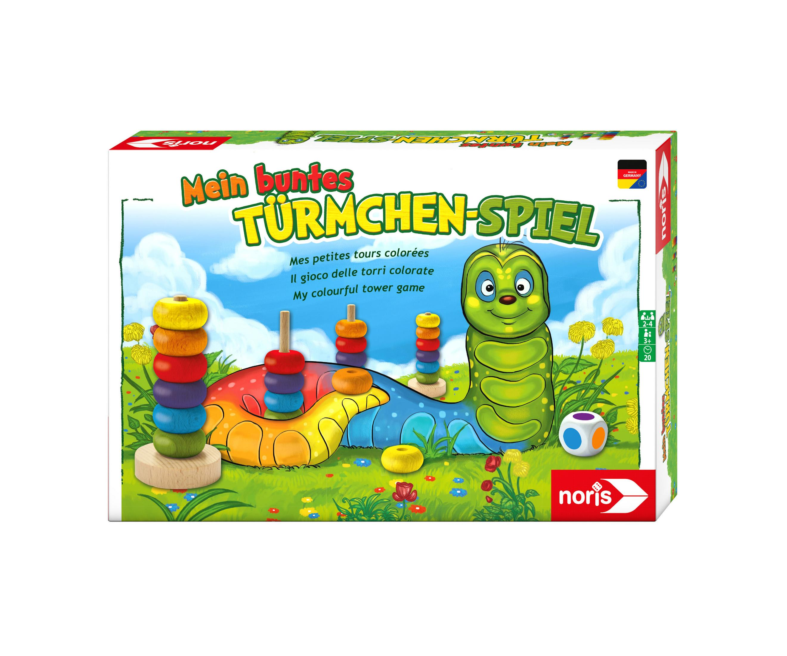 NORIS MEIN Kinderspiel 606011235 TÜRMCHENSPIEL BUNTES