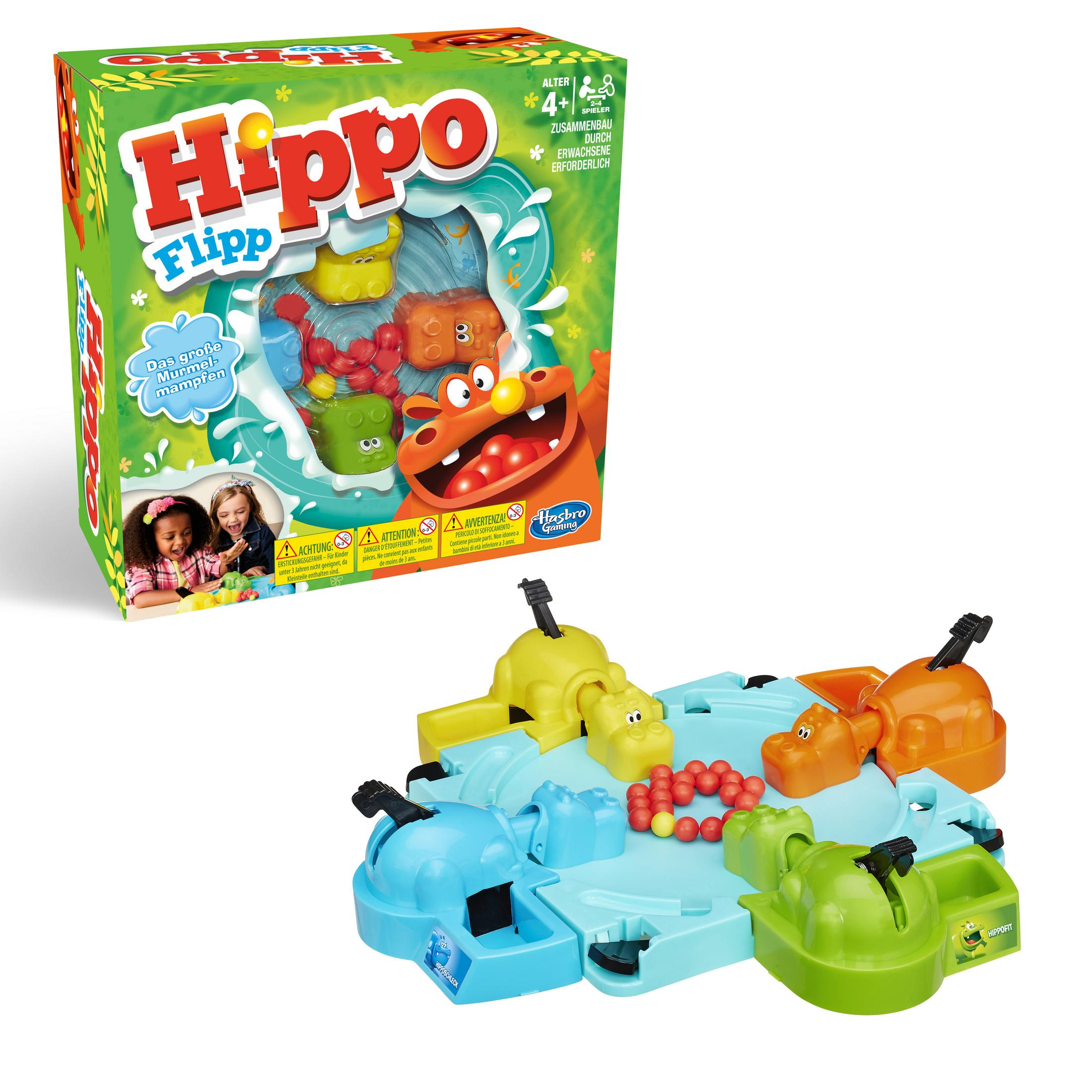 HASBRO GAMING 98936398 HIPPO Gesellschaftsspiel FLIPP