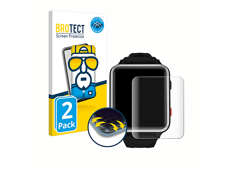BROTECT 2x Full-Cover Schutzfolie Für Garmin Tactix Delta Solar Ballistic – 3D Gebogen, Selbstheilend & Kristallklar
