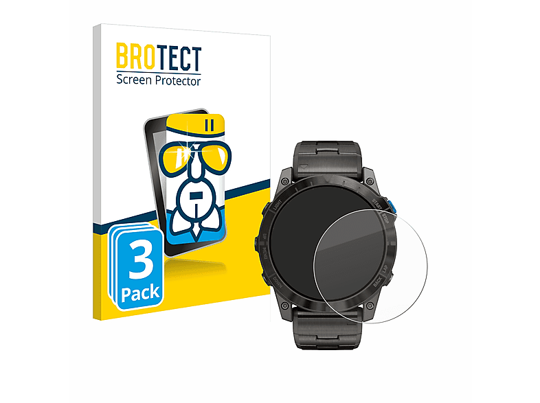 BROTECT 3x Airglass Schutzfolie(für Garmin klare Mach1 Pro) D2