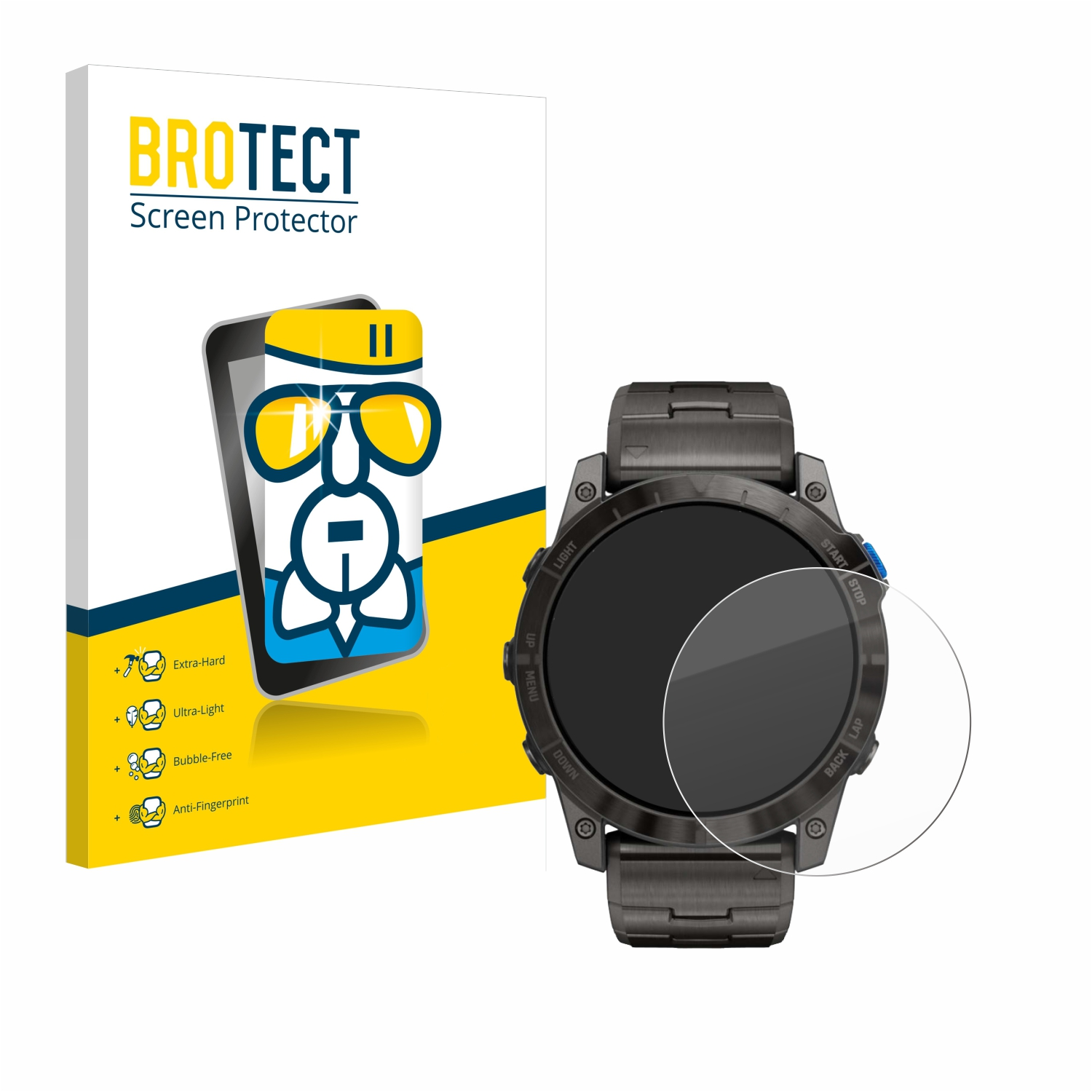 BROTECT Airglass klare Schutzfolie(für D2 Pro) Mach1 Garmin