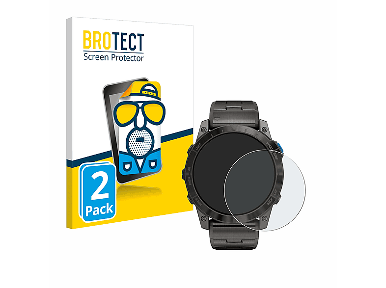 BROTECT 2x Garmin Pro) D2 Schutzfolie(für matte Mach1