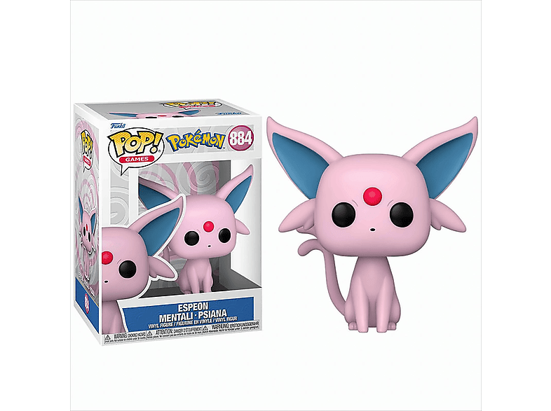 Funko POP! Pokémon Espeon (Flocked) – Flauschige Sammlerfigur, Offizielles Merch, Ca. 9,5 Cm