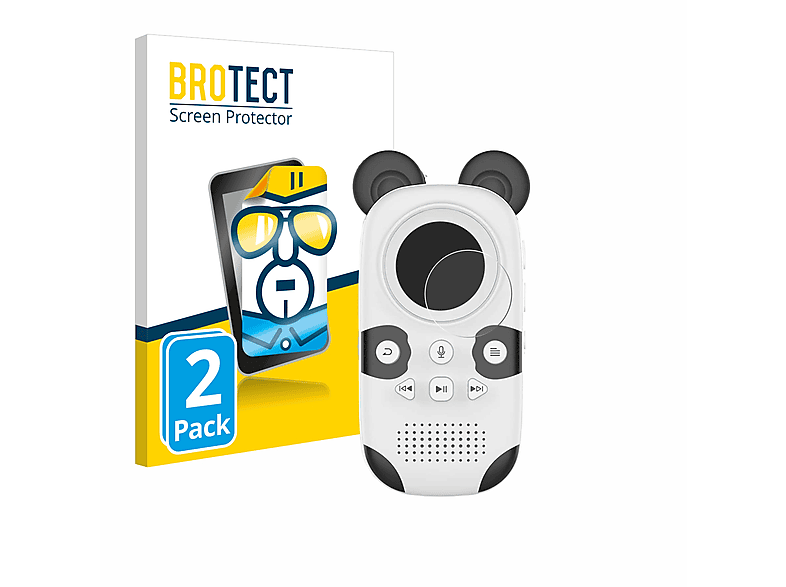 BROTECT 2x klare Schutzfolie(für MUZXQII Cute Panda X50)