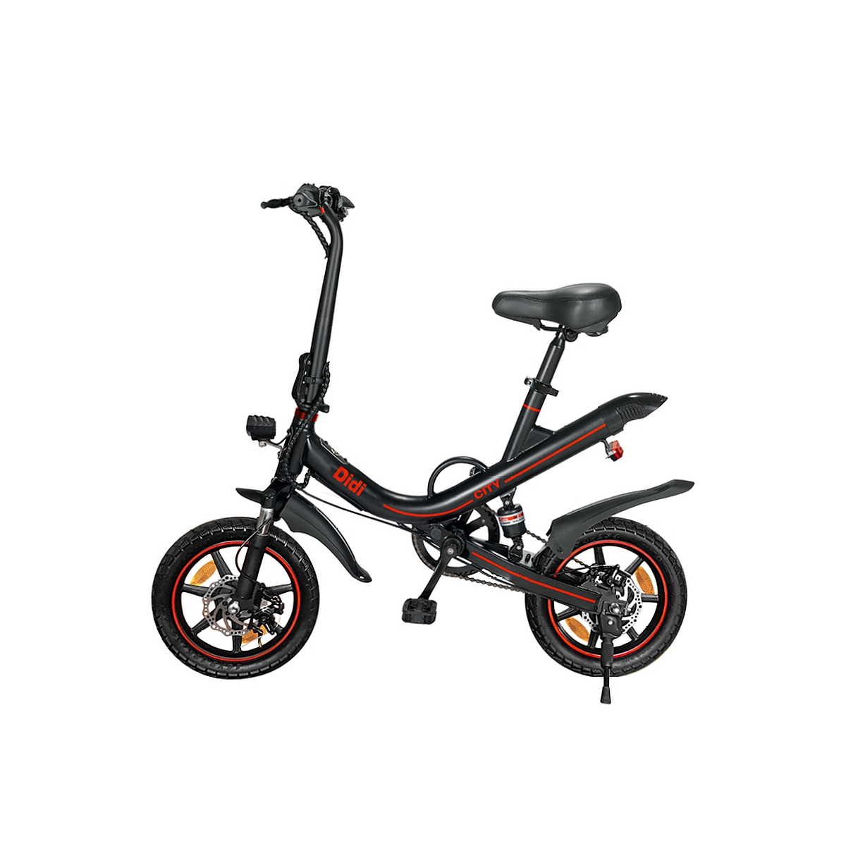 FORCA City Bike Kompakt-/Faltrad Unisex-Rad, Zoll, 14 schwarz) (Laufradgröße