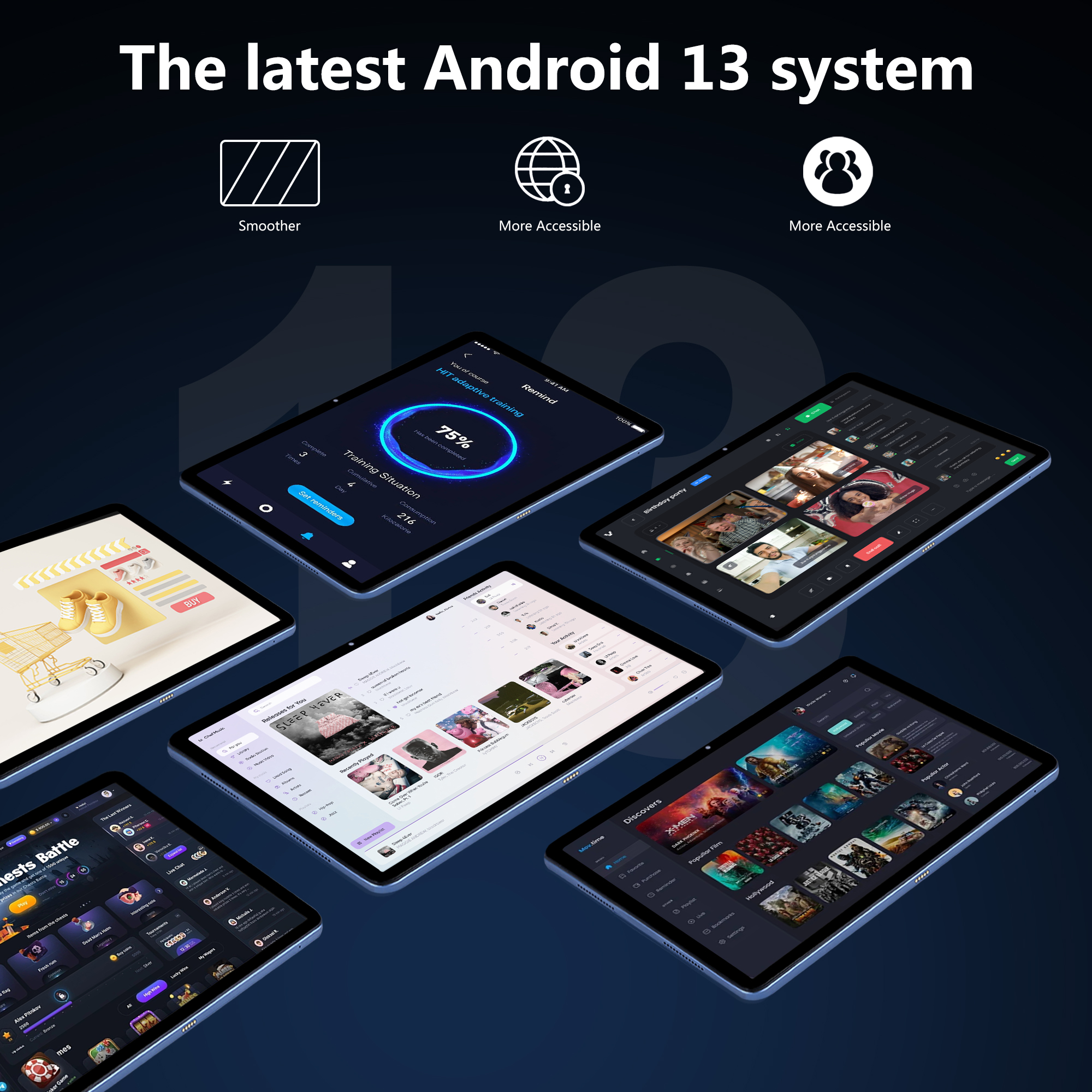 Android Blau 12 II tablet, Zoll, Tablet, LIPA 256 GB, Taurus 13,
