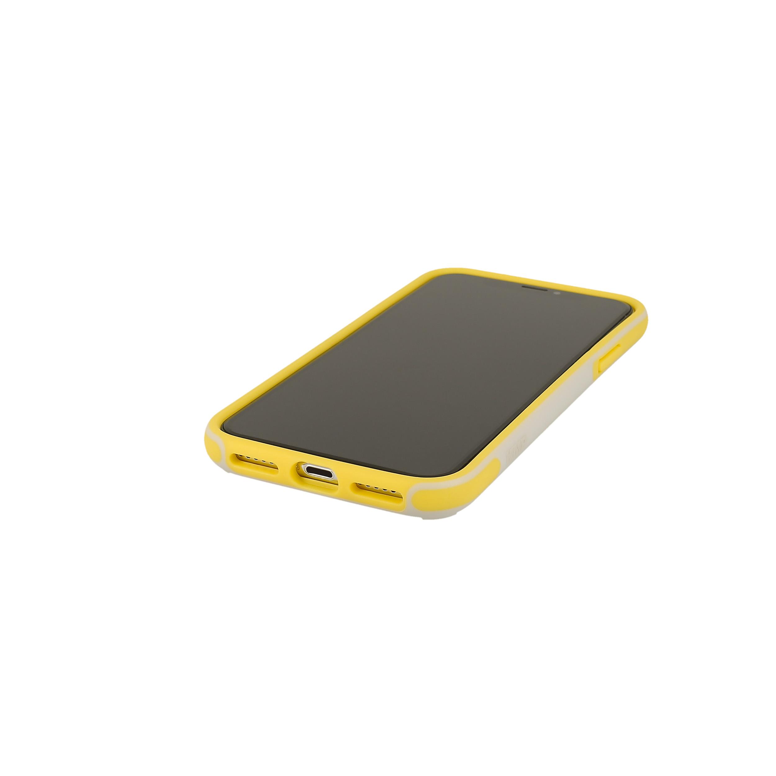 KMP Sporty Schutzhülle für Passion X iPhone yellow IPhone gray passion X, Backcover, Apple, / Gray/Yellow