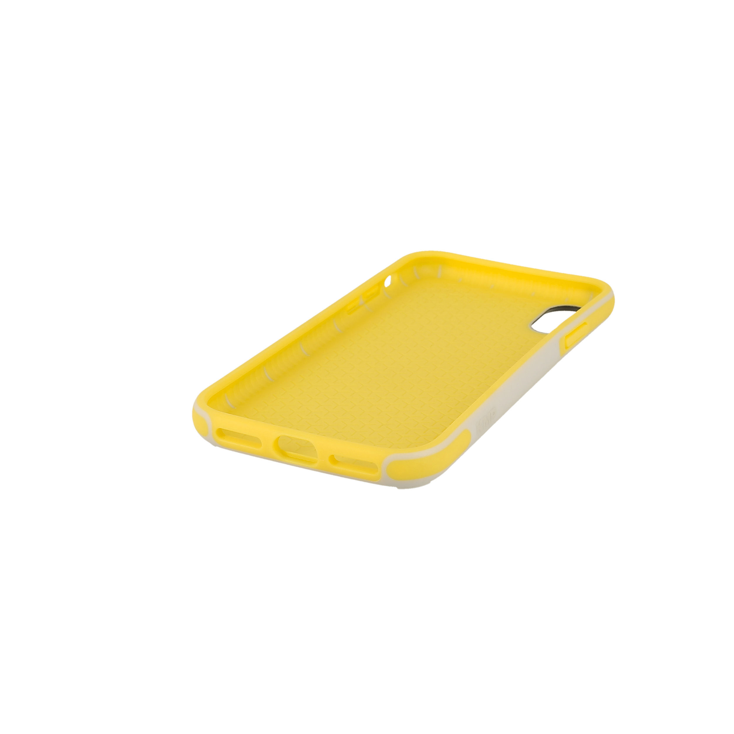 KMP Sporty Apple, für iPhone yellow X IPhone gray Passion Schutzhülle Gray/Yellow, / Backcover, passion X