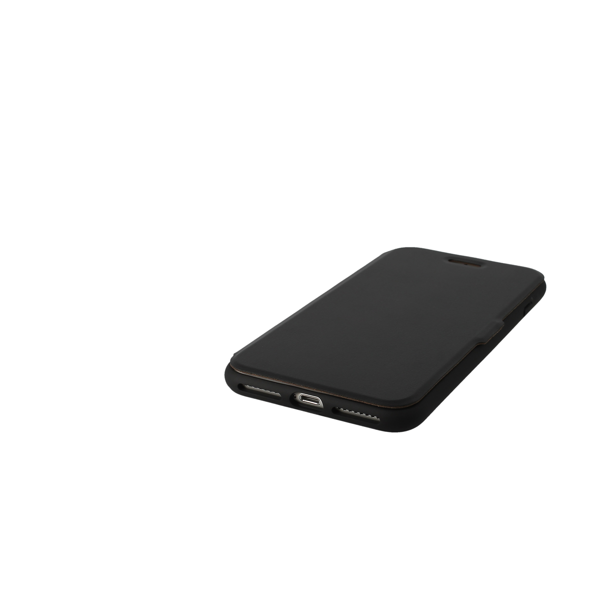 Apple, iPhone 8 Cover, Full Plus Bookcase für black iPhone 8 KMP manhattan Plus, Black,