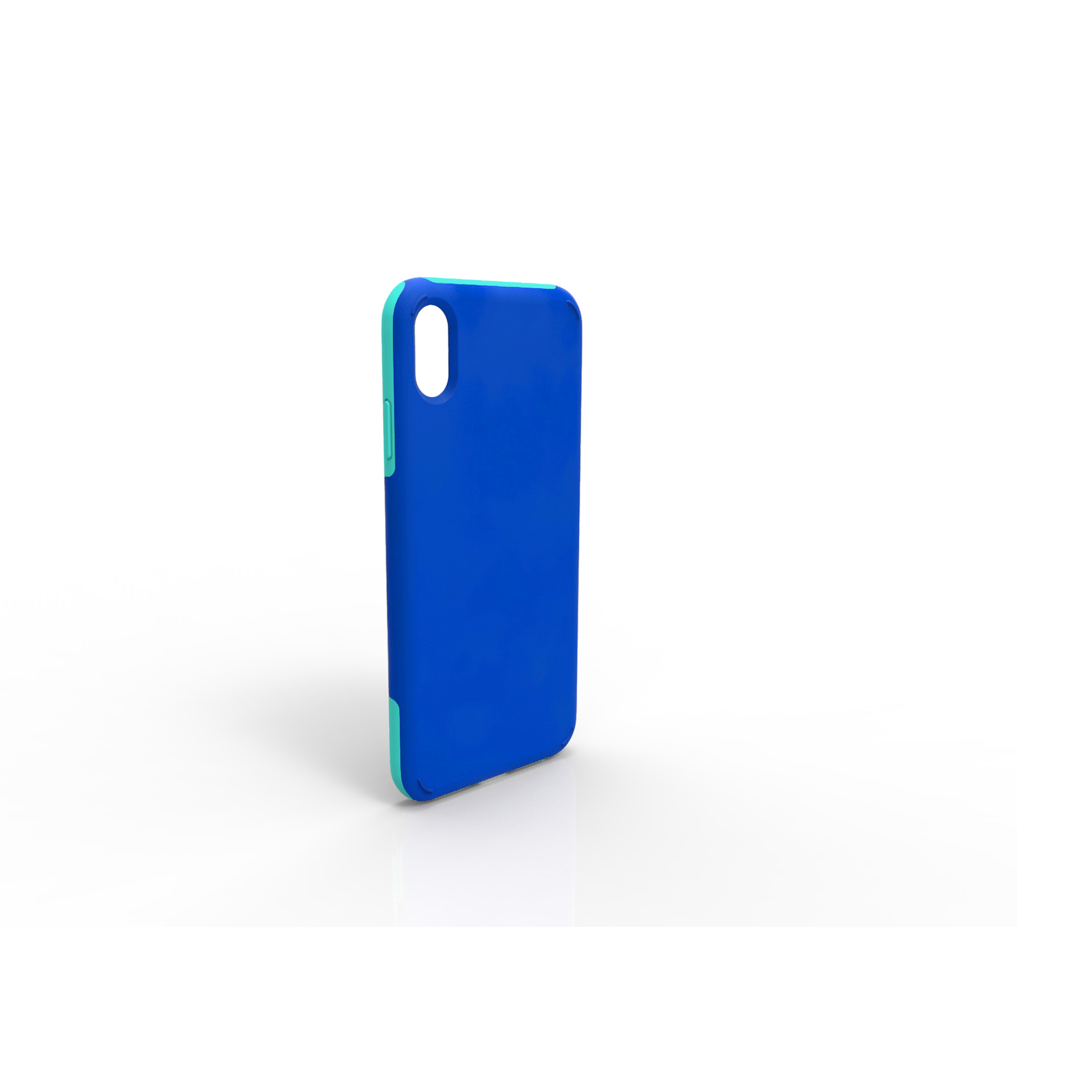 KMP Sporty XR blue Backcover, Apple, Schutzhülle XR, für IPhone green Blue/Green, / iPhone