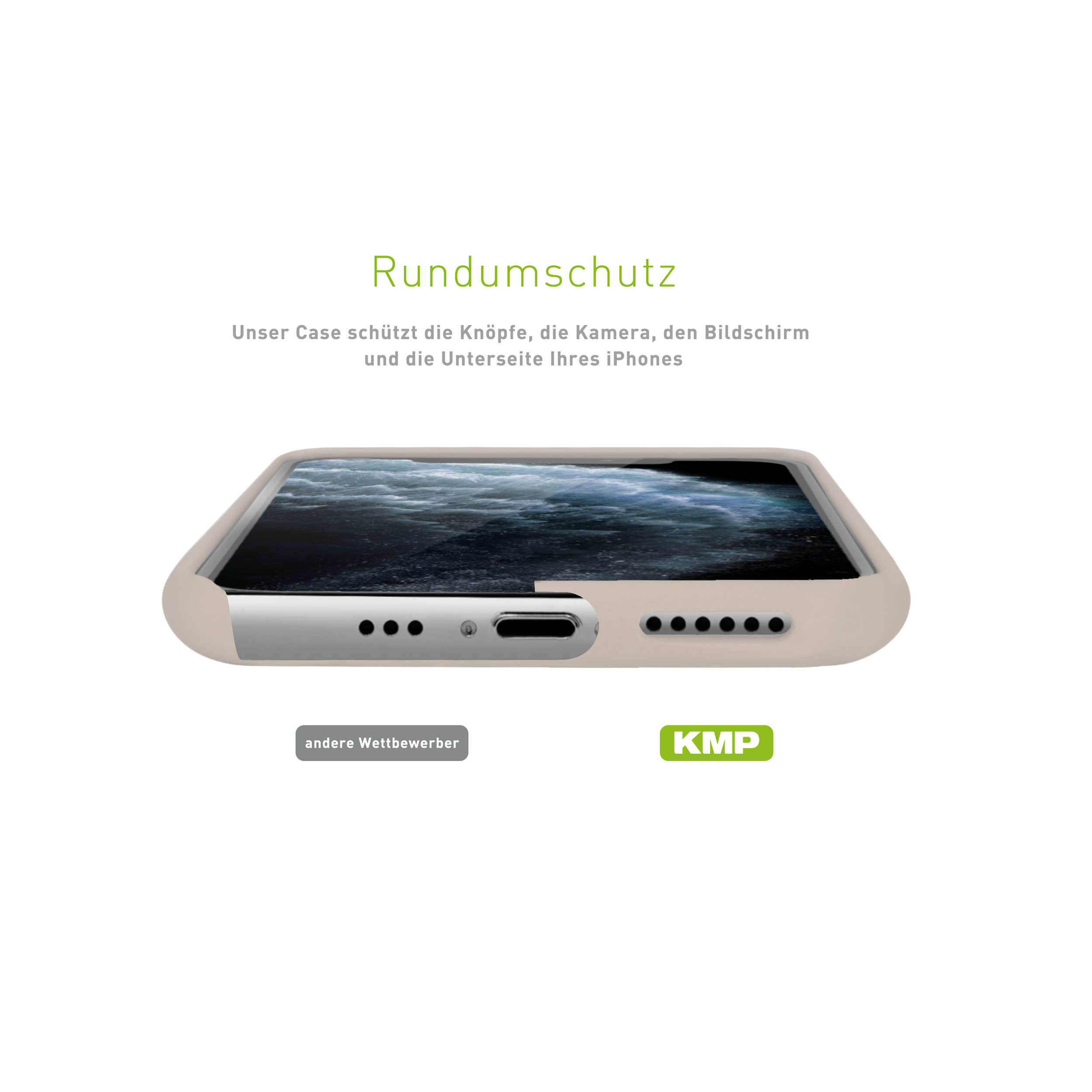 Max Silikon für Pro Apple, champagner Max, iPhone Backcover, Champagner, KMP 11 iPhone 11 Schutzhülle Pro