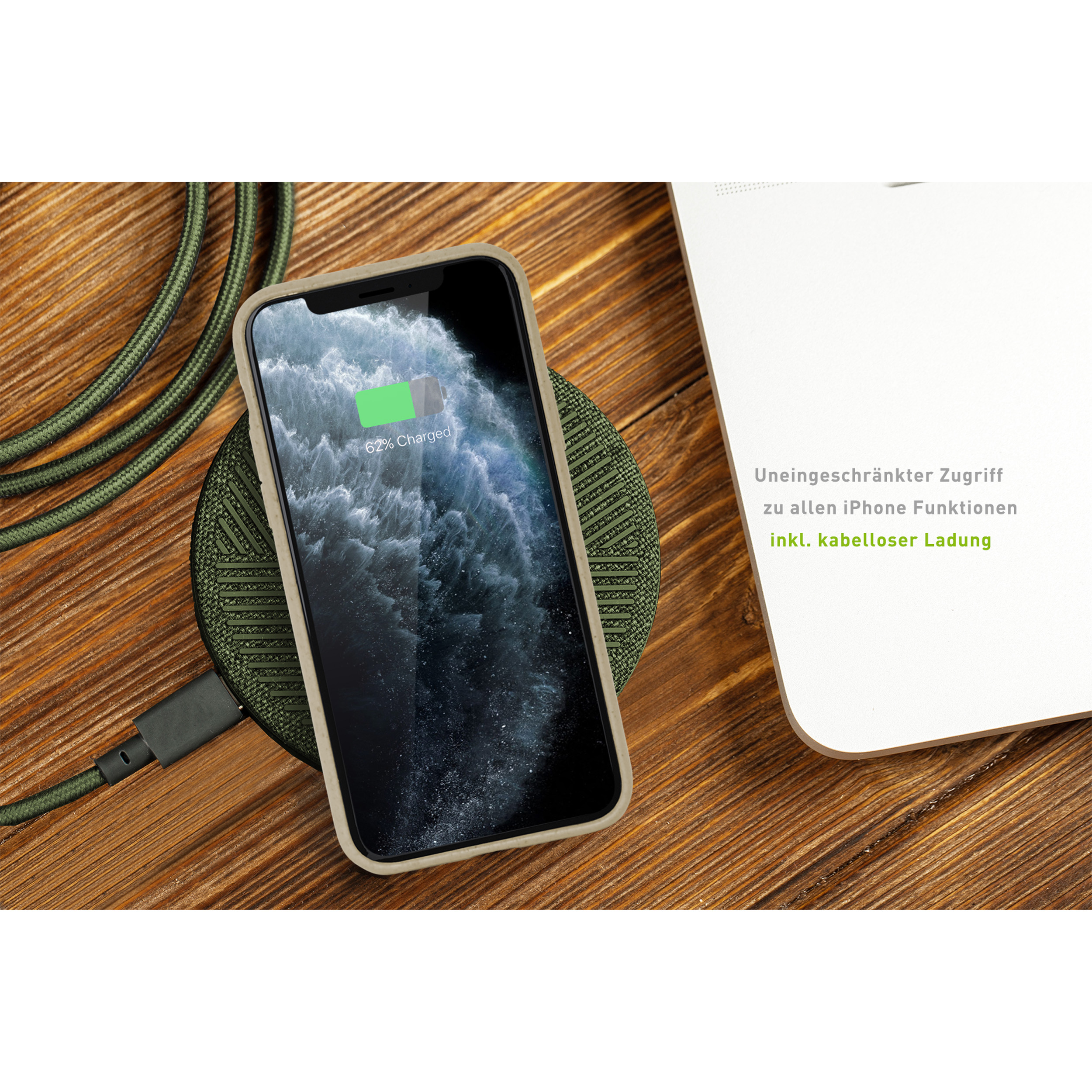 KMP Biologisch-abbaubare Schutzhülle beige iPhone Pro, Backcover, iPhone für Beige, 11 Apple, 11 Pro