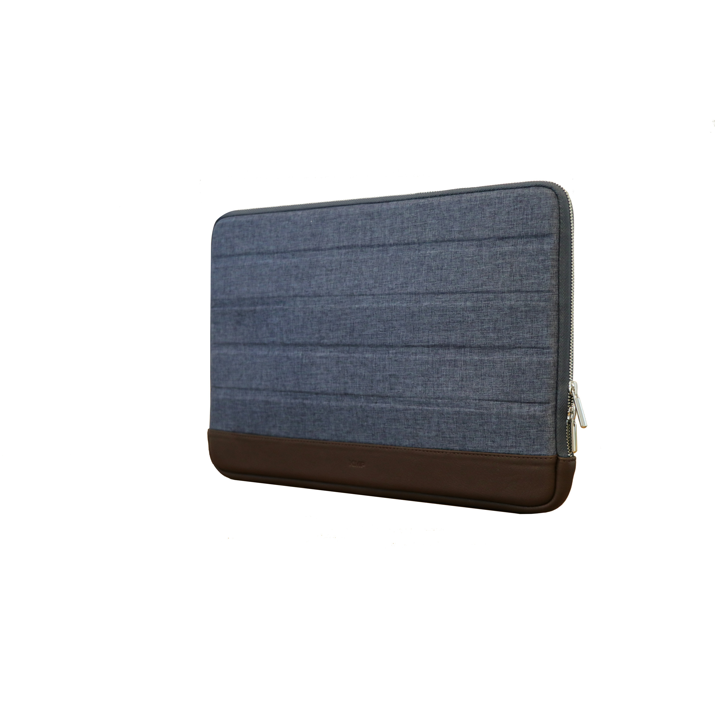 KMP Sleeve für MacBook blue 13 Notebook brown Pro Lederoptik, / Sleeve Material Blue/Brown Textil, Apple in für Sleeve biobasiertes