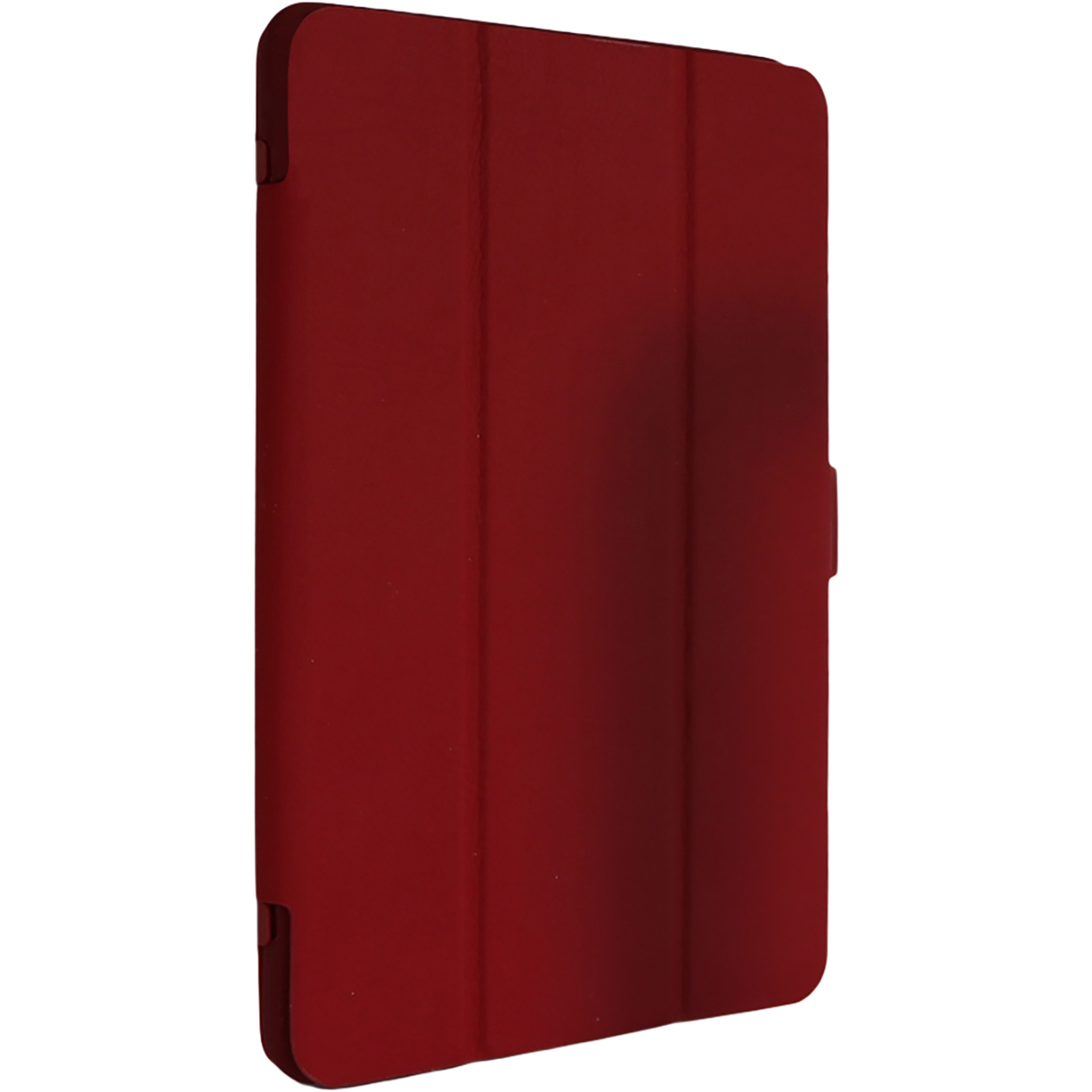 mit PC, KMP Apple biobasiertes cherry für Stiftfach iPad Material für Mirkofaser, Schutzhülle Cherry Protective 9,7 Red case in Backcover red Silikon, Lederoptik,