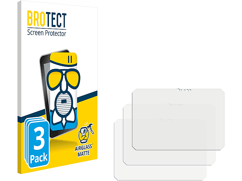 BROTECT 3x Airglass matte Schutzfolie(für Panasonic Toughbook 20 Detachable)