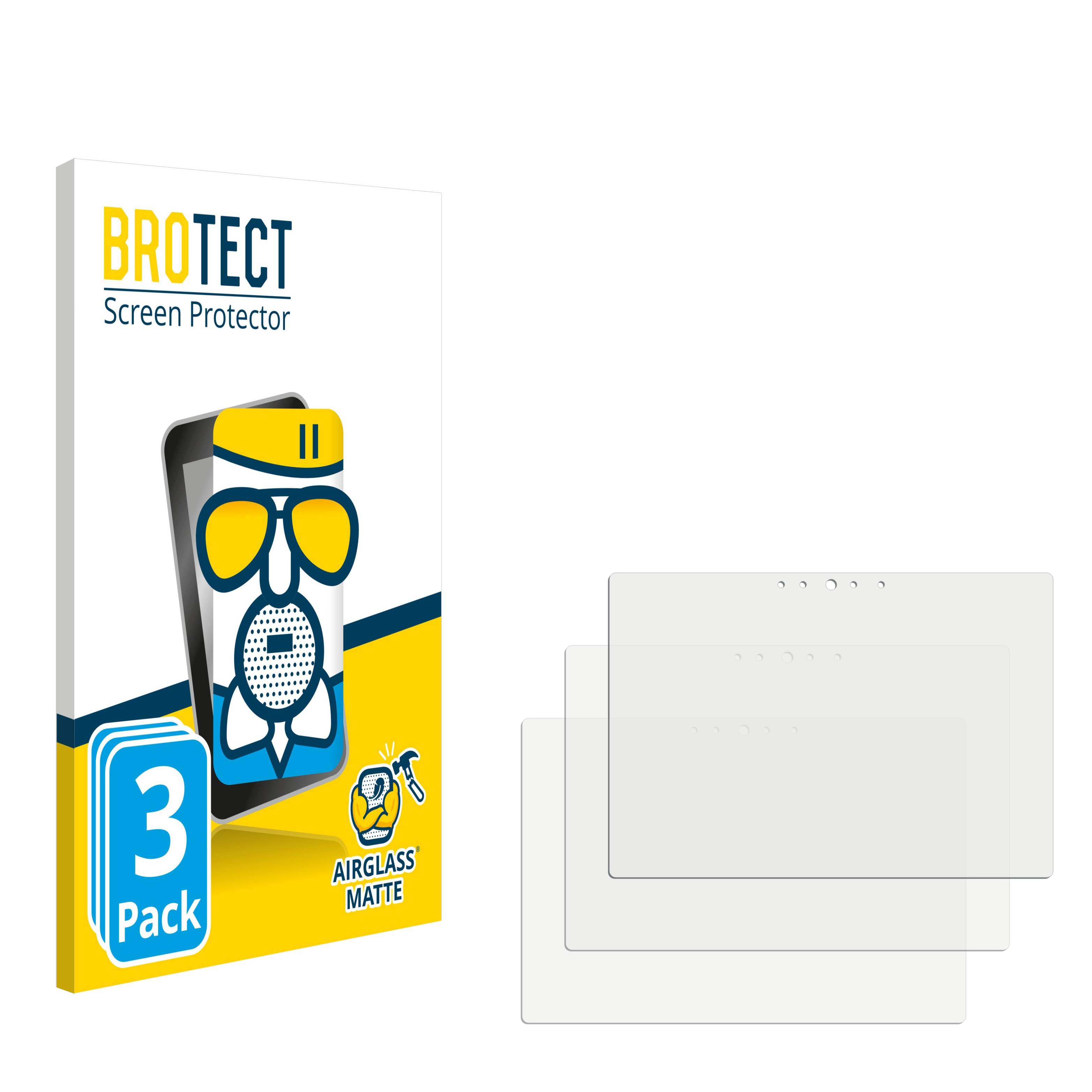 BROTECT 3x Airglass matte Schutzfolie(für T4 Touchscreen In-Wall Control PoE) 4 8