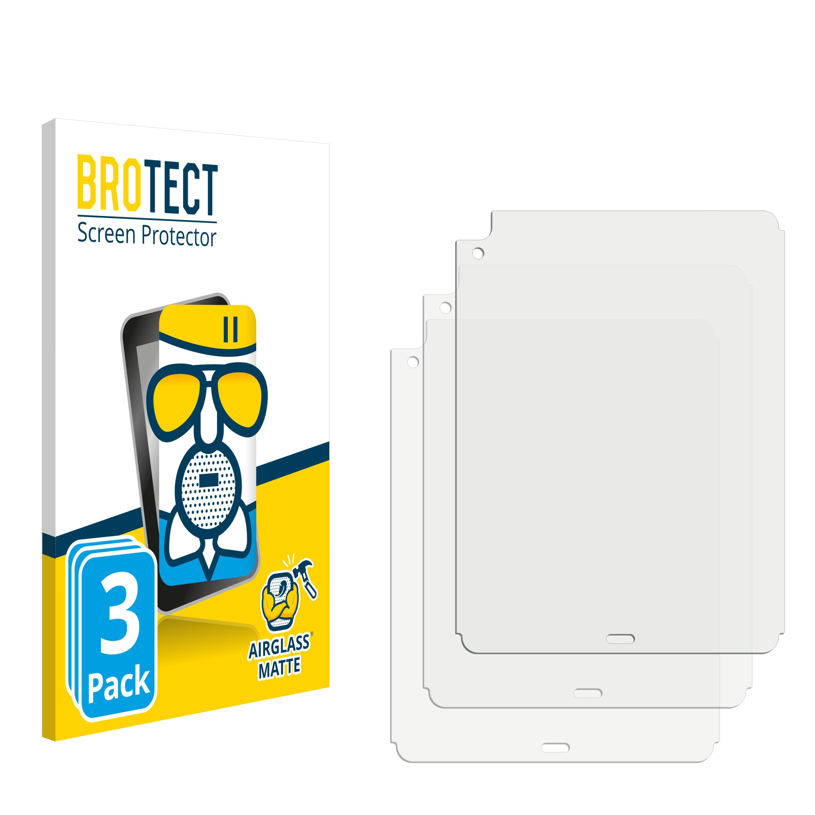 BROTECT 3x Airglass (5. iPad Air WiFi Gen.)) Schutzfolie(für Apple 5 2022 matte