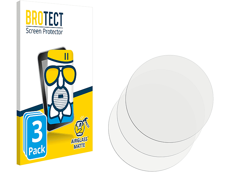 BROTECT 3x Airglass matte Schutzfolie(für Fossil Julianna HR (5.Gen))