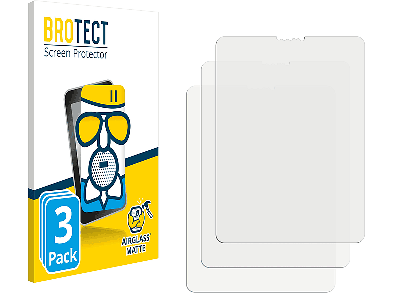 BROTECT 3x Airglass matte Schutzfolie(für Cellular Pro iPad 2020 Apple Gen.)) WiFi (2. 11