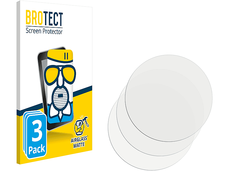 BROTECT 3x Airglass matte Schutzfolie(für Pro Ticwatch 2020) Mobvoi