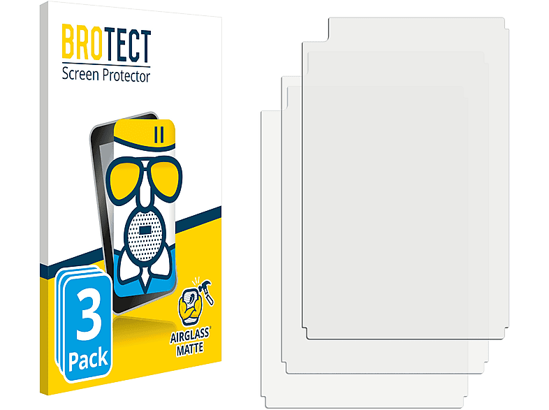 BROTECT 3x Airglass matte Schutzfolie(für Samsung Galaxy Tab LTE S6 2020) Lite