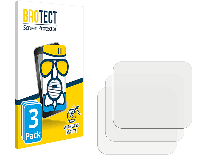 BROTECT 3x Airglass matte Schutzfolie(für Vtech Kidizoom Action Cam HD) | Kamera Schutzfolie