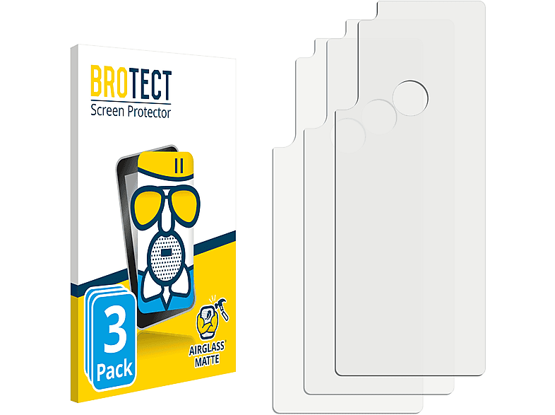 BROTECT 3x Airglass matte Schutzfolie(für Motorola Moto G Stylus)